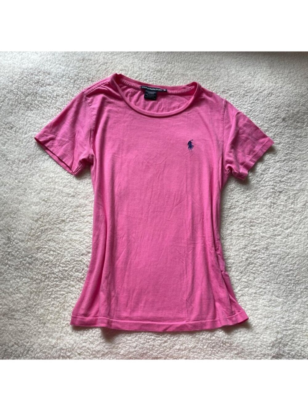 Vintage pink Ralph Lauren cotton t-shirt